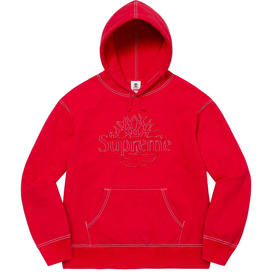 Red Supreme Timberland® Hooded Sweatshirts | Supreme 329TV